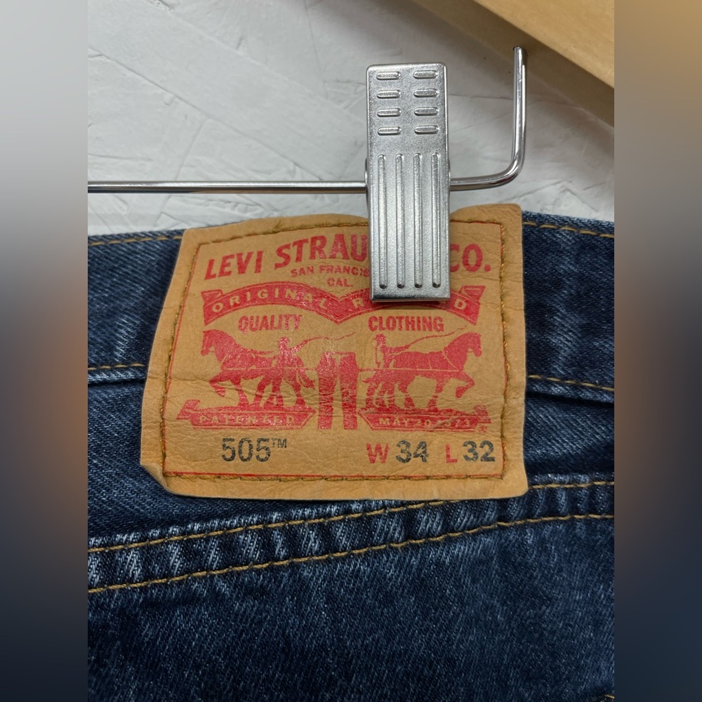 Levi’s 505 Dark Wash Jeans, Size 34X32